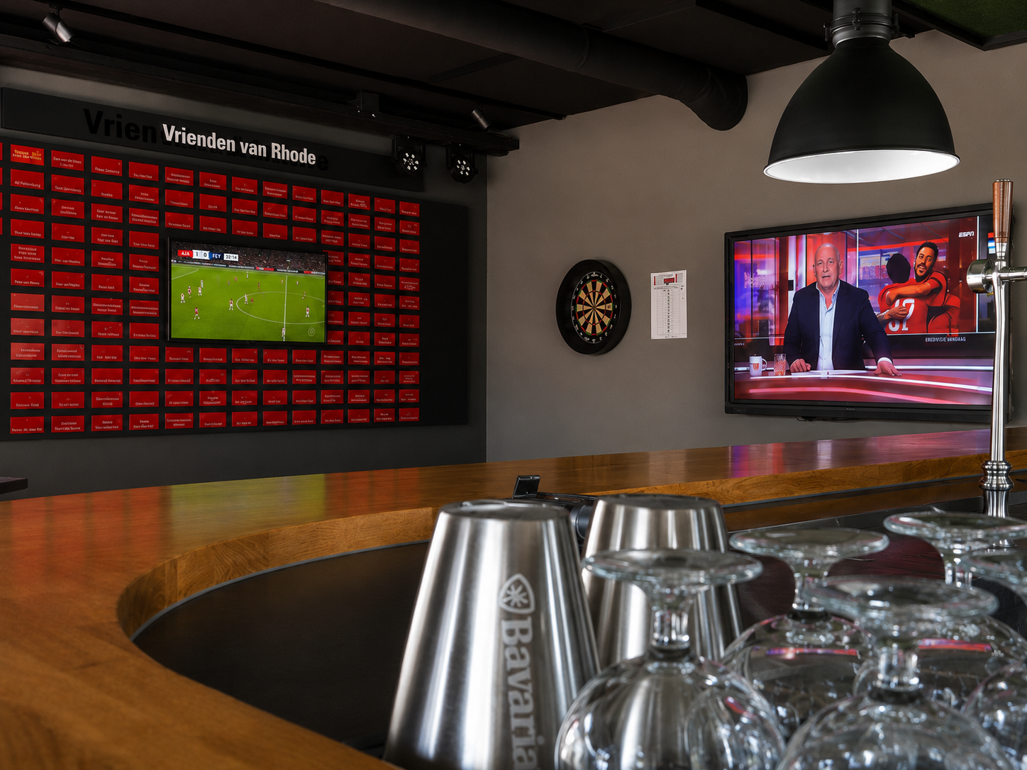 RKSV Rhode: complete AV-installatie voor de nieuwe kantine - projectfoto 2