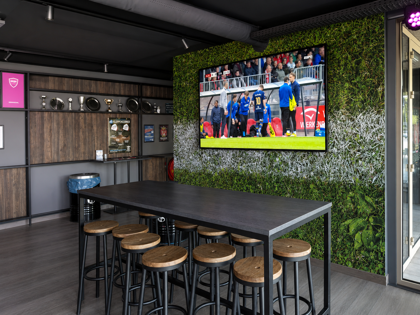 RKSV Rhode: complete AV-installatie voor de nieuwe kantine - projectfoto 1