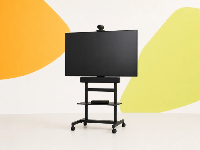 Complete AV-set met scherm en trolley