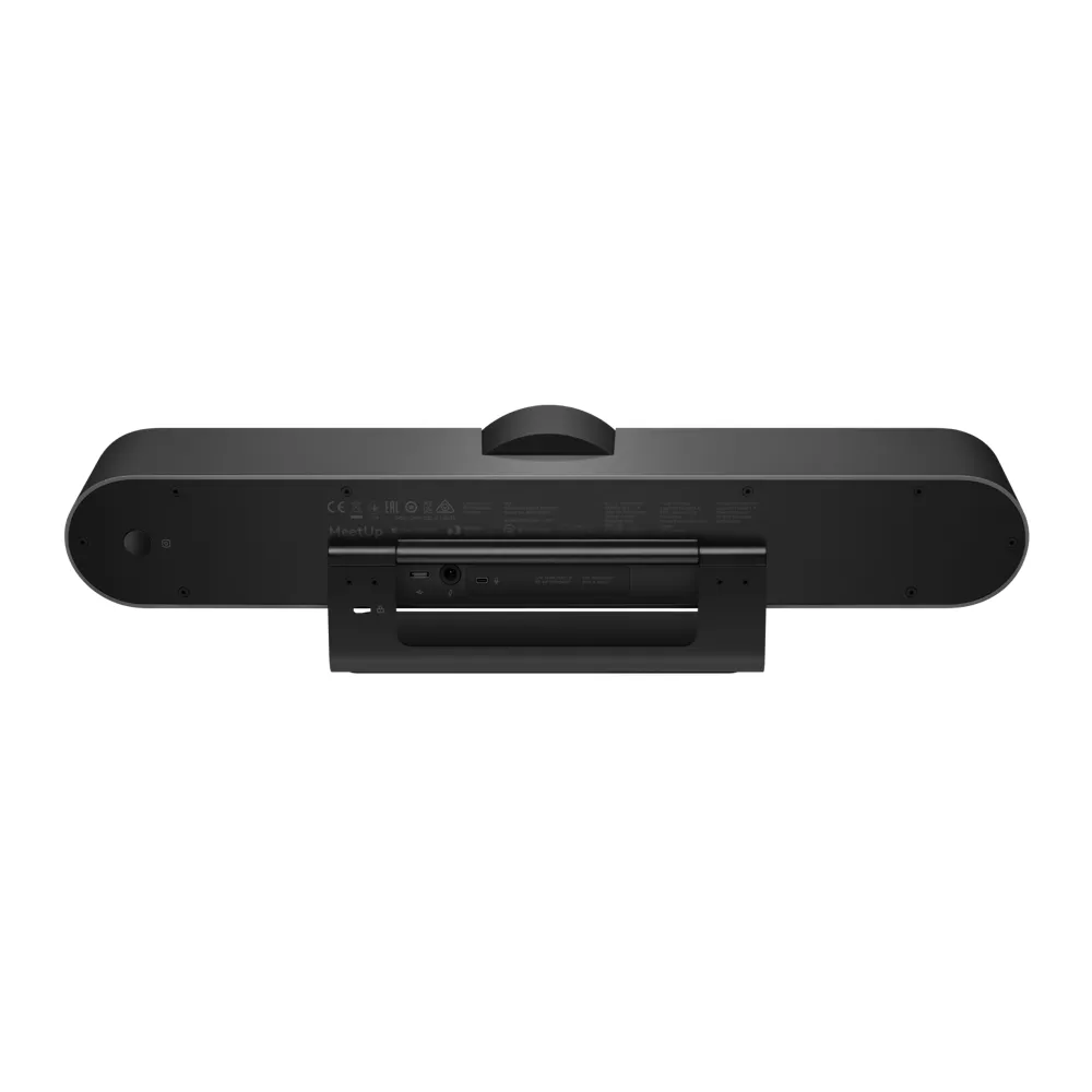 Logitech MeetUp achterzijde en aansluitingen