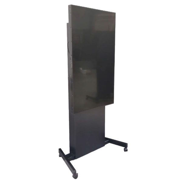 Refurbished LG 55 inch High Brightness reclame monitor op trolley set