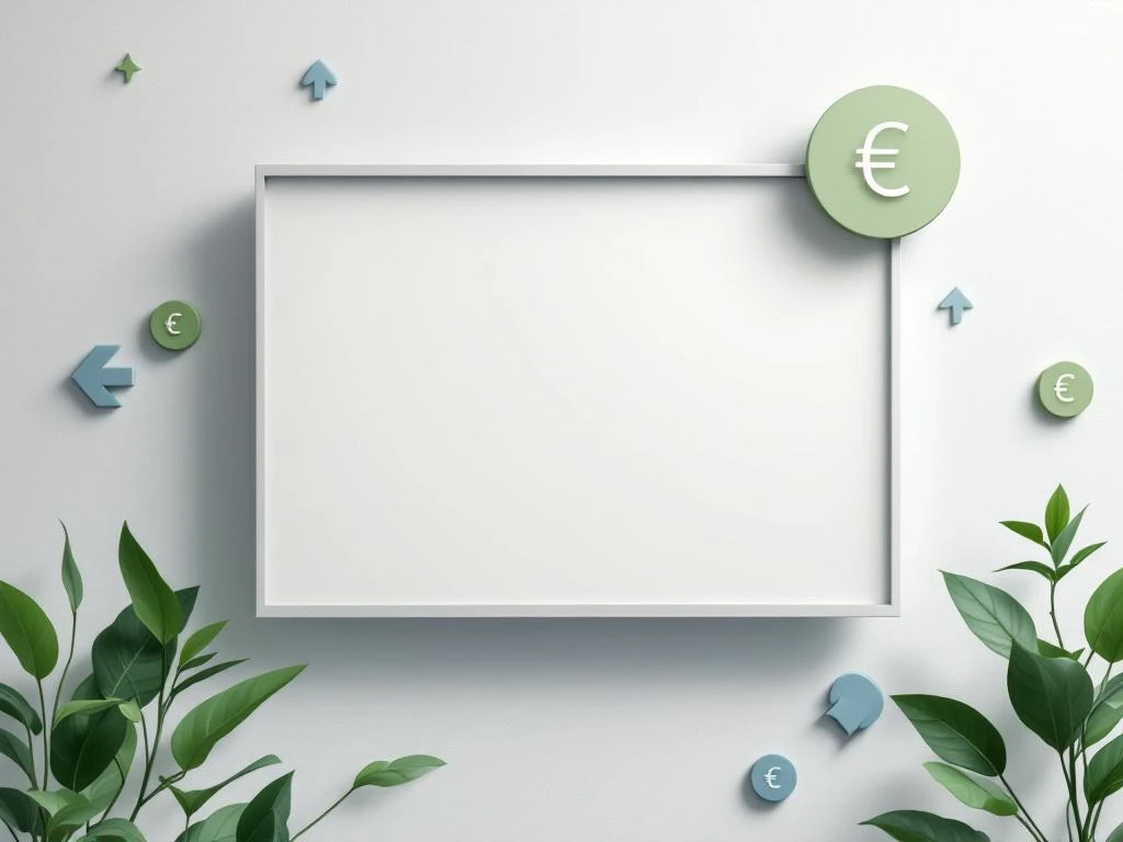 Digitaal interactief bord met groene prijskaartjes, blauwe hernieuwingspijlen en eurosymbolen op witte achtergrond
---
**Metadata Analysis:**
- Character count: 124 (within limit)
- Language: Dutch ✓
- No filler phrases ✓
- Subject-first approach ✓
- Natural keyword integration ✓
- Accessible and descriptive ✓